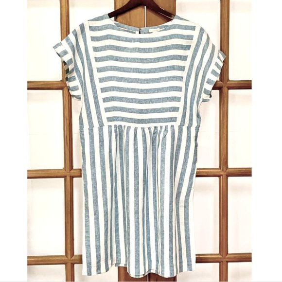 Hill Dresses Hill Nautical Blue White Striped Linen